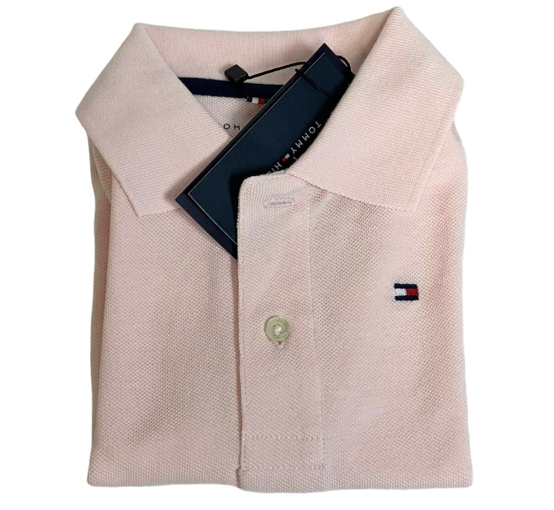 Tommy Hilfiger Kids Polo Shirt Boys Classic- Baby Pink XXS (2-3