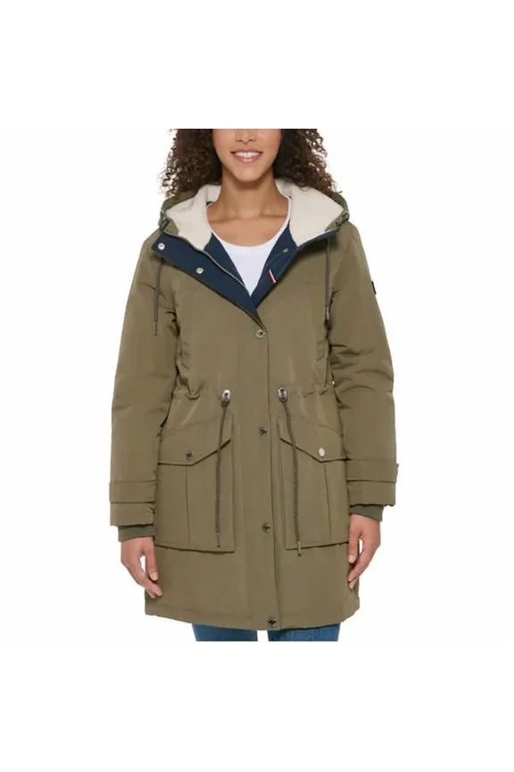Ladies Parka Jacket Medium GREEN ( JUNIPER )
