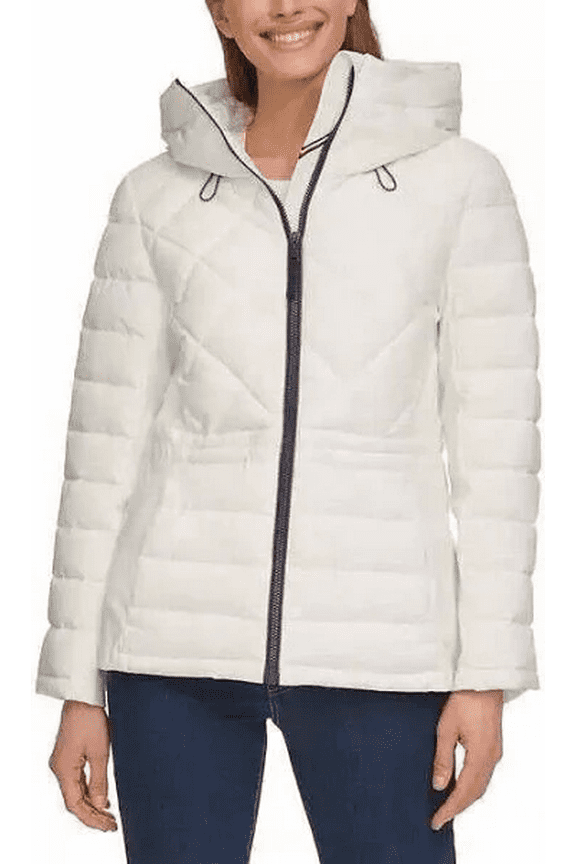 Ladies' Quilted Jacket - (White, Small)