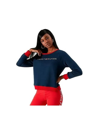 Blue white and red sweater deals
