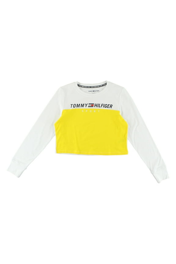 Logo Womens Active Shirts & Tees Size XL, Color: Yellow/White