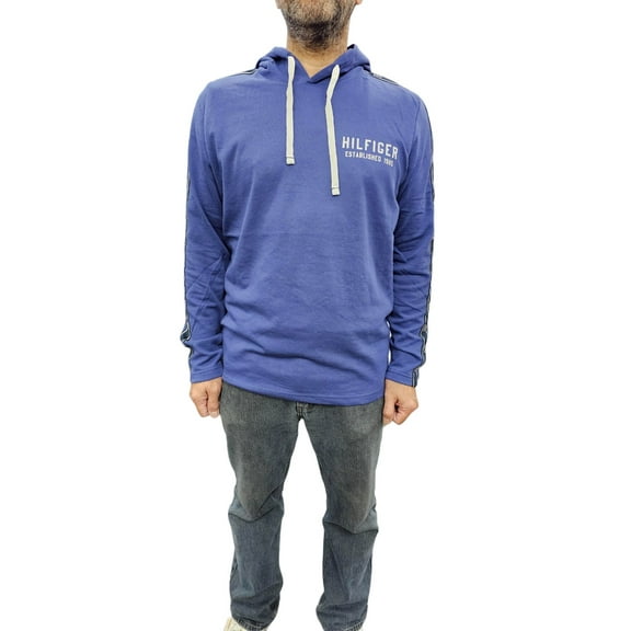 Tommy Hilfiger Long Sleeve Hoodie - 09T4088 (Blue Ocean 492, XL)
