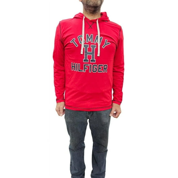 Tommy Hilfiger Long Sleeve Hoodie - 09T4266 (Mahogany, Small)