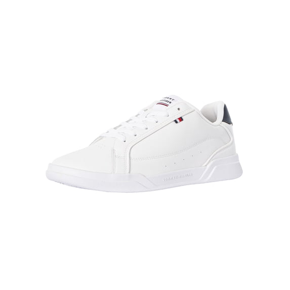 Tommy Hilfiger Low-Top Cupsole Leather Trainers, White
