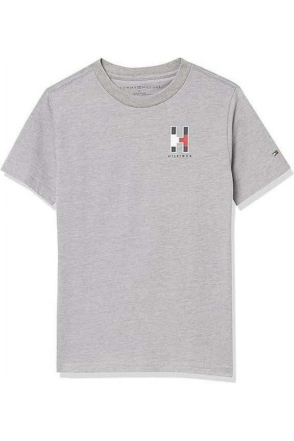 MATT H GREY HEATHER Boys' Short Sleeve Crew Neck T-Shirt, US 2T