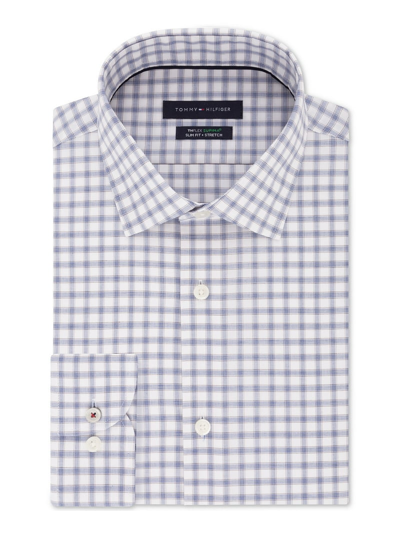 Tommy Hilfiger Men’s Slim-Fit Non-Iron THFlex Supima