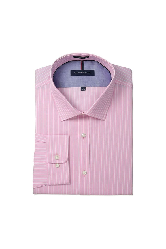 Men Slim Fit Non Iron Banker Stripe Shirt