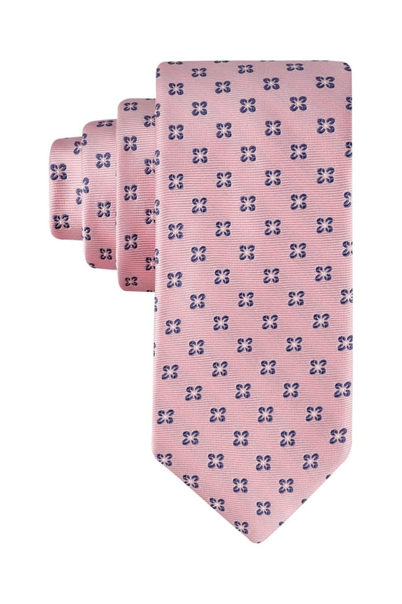 Men Tie Necktie One Size Pink Floral