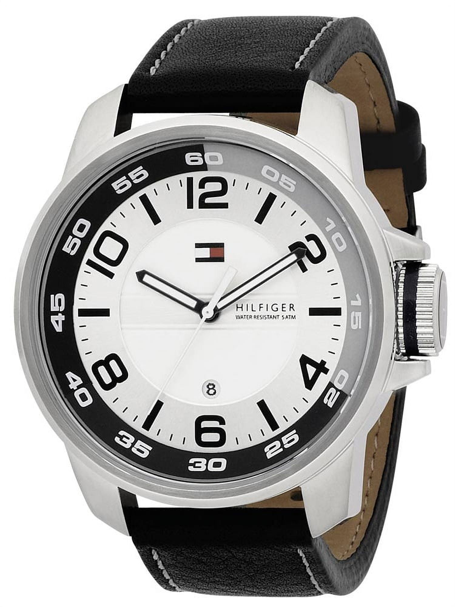 tommy hilfiger white dial watch