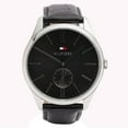 thumbnail image 1 of Tommy Hilfiger Men's 1791168 Curtis Black Dial Black Leather Strap Watch, 1 of 5
