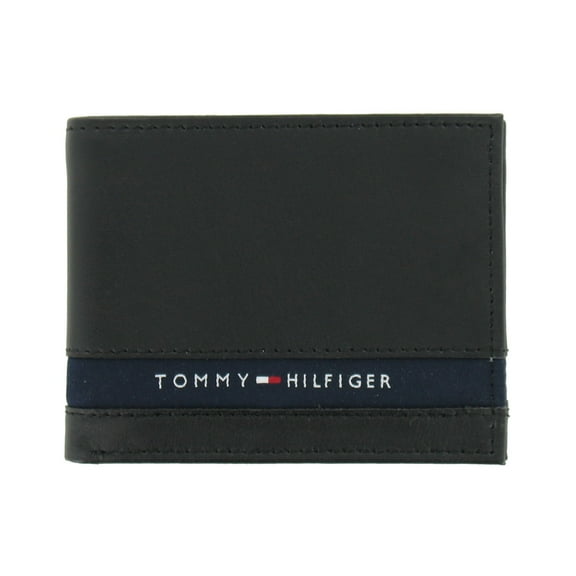 Tommy Hilfiger Men's Bi-Fold Wallet 2-Fold (Black)