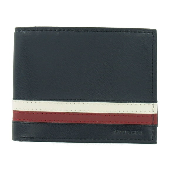 Tommy Hilfiger Men's Bi-Fold Wallet 2-Fold (Navy)
