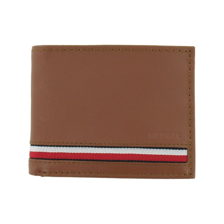 Tommy Hilfiger Men's Bi-Fold Wallet 2-Fold (Saddle)