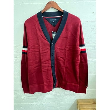 Tommy Hilfiger Men's Bill Cardigan Rouge 78J6646 601