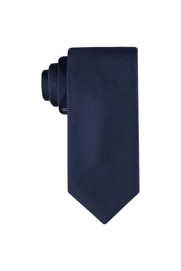 Men's Boat Bar Panel Tie Blue Necktie