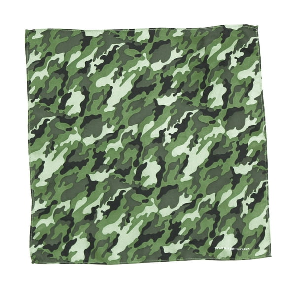 Tommy Hilfiger Men's Camo Fatigue Pocket Square (One Size, Olive)