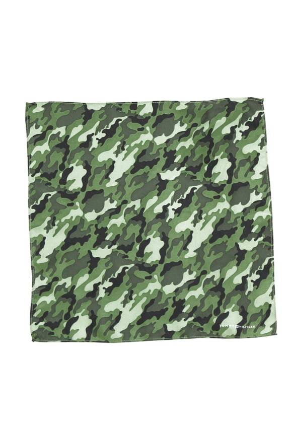 Men's Camo Fatigue Pocket Square (One Size, Olive)