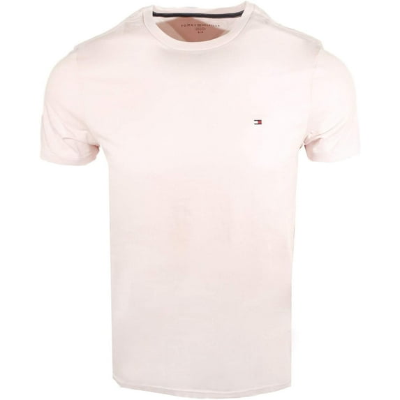 Tommy Hilfiger Men's Classic Fit T-Shirt (X-Large, Light Pink)