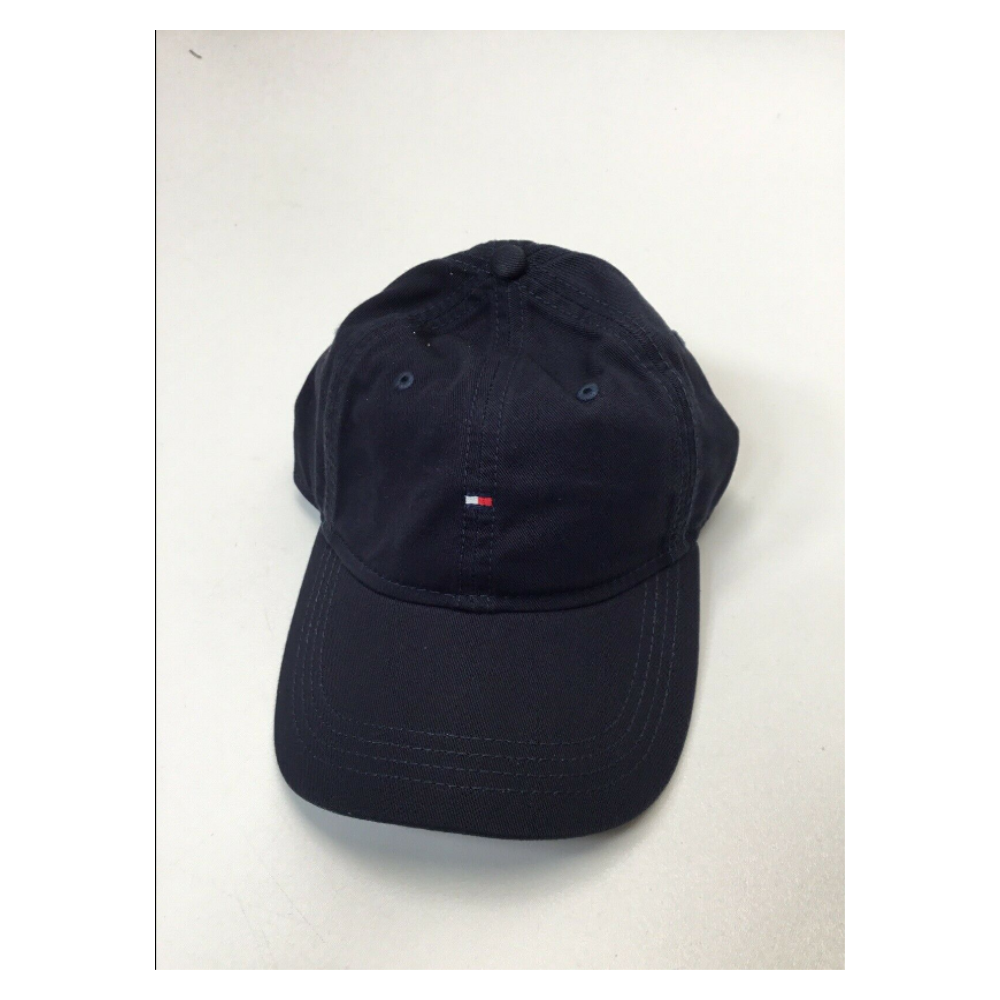 Gorra clásica con logo de bandera Tommy Hilfiger para hombre, azul marino, talla única