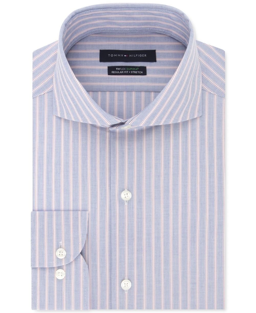 slim fit dress slacks Tommy Hilfiger Regular Fit Pure Linen Shirt In Optic White