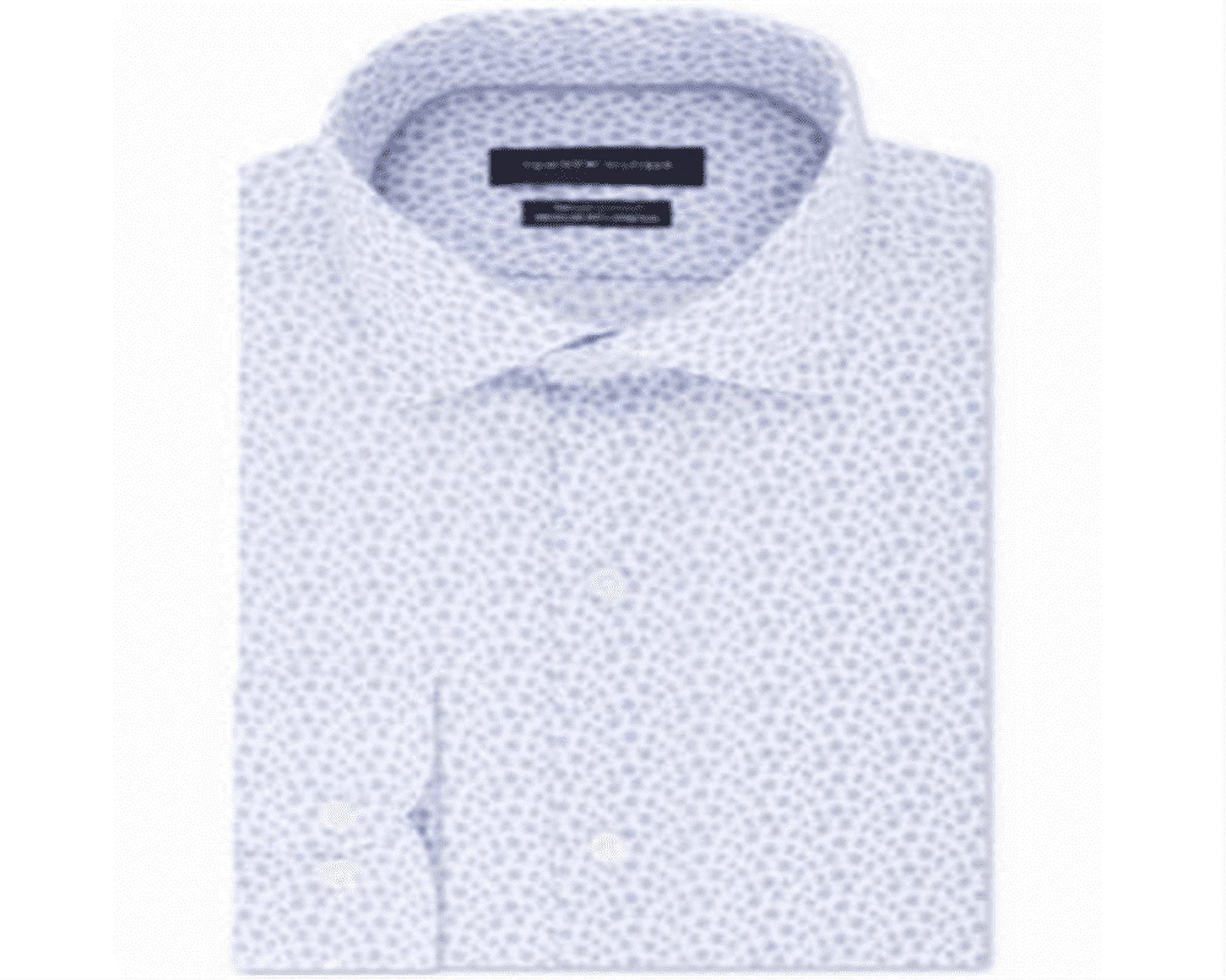 slim fit dress slacks Non-Iron Cotton Check Dress Shirt with Contrast Trim