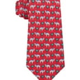 thumbnail image 1 of Tommy Hilfiger Men’s Classic Santa Camel Silk Ties, Red, 1 of 1