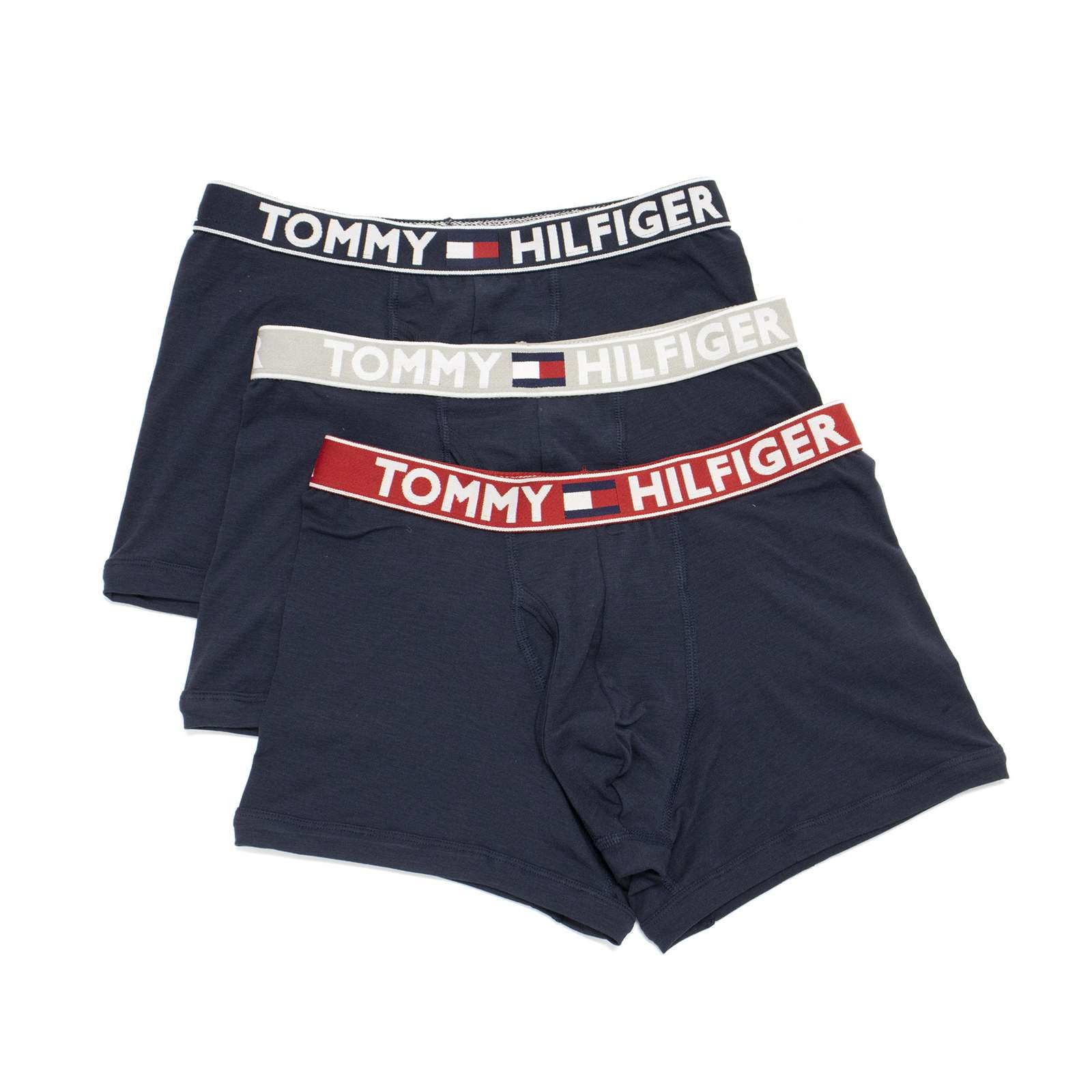 Tommy Hilfiger Men's Comfort 2.0 3 Pack Trunks, Dark Navy,M - US