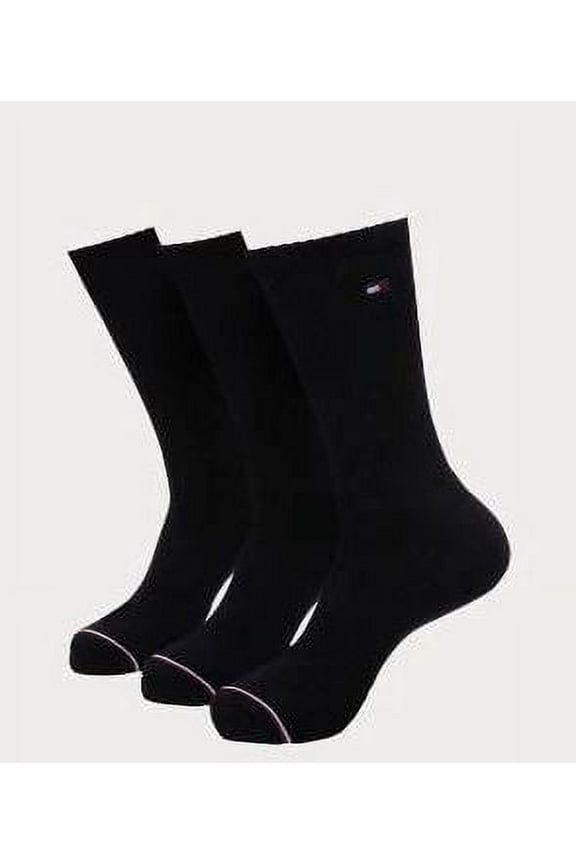 Men's Crew Socks - Black 3 Pack