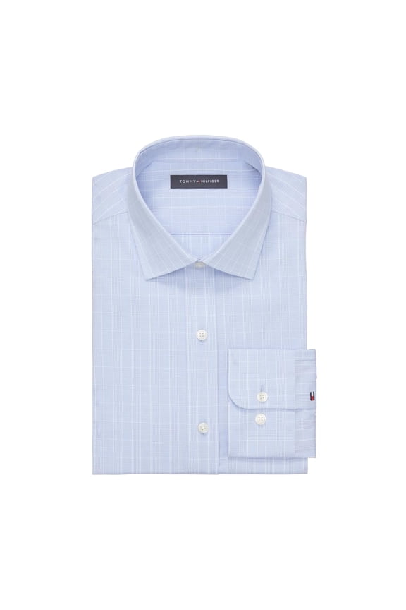 Men's Dress Shirt Regular Fit Essentials Classic Blue-14.5 32/33