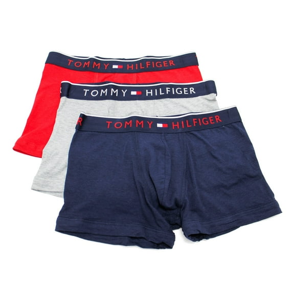 Tommy Hilfiger Men's Essential Luxe Stretch Trunk 3 Pack, Mahogany,S - US