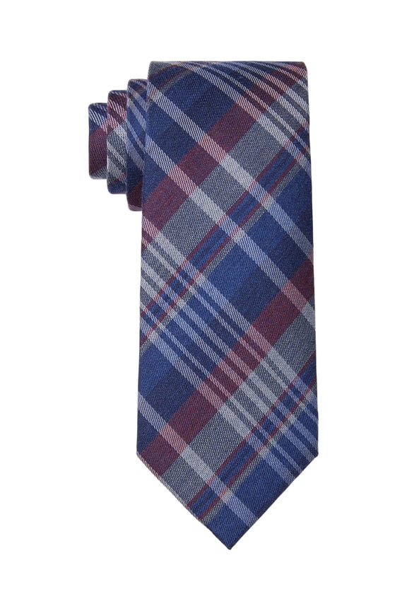 Tommy Hilfiger Mens Fancy Boston Check Tie, Navy