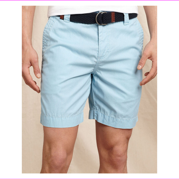 Tommy Hilfiger Men's Flat Front Classic Fit Chino Short 38/Omphalodes