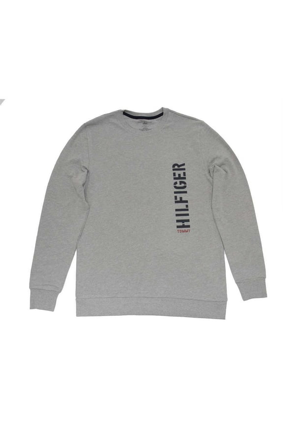 Men's Graphic French Terry Shirt, Grey Heather,S - US