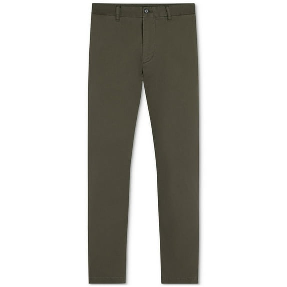 Tommy Hilfiger Men's Green Garment Dyed Denton Chino Pants Green 38 x 34
