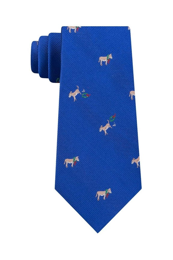 Men’s Holiday Slim Silk Ties, Blue