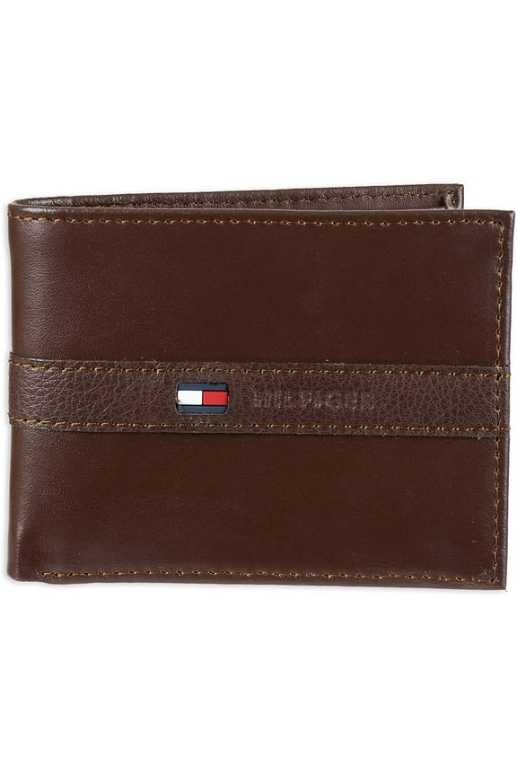Men's Leather Bifold Wallet with Removal Card Holder Cognac