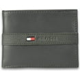 thumbnail image 1 of Tommy Hilfiger Men's Leather Bifold Wallet with Removal Card Holder Gray, 1 of 6