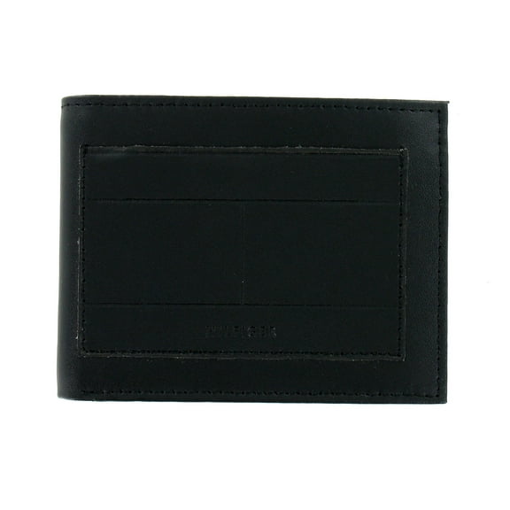 Tommy Hilfiger Men's Leather RFID Protected Bi-Fold Wallet (Black)