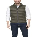 Tommy Hilfiger mens Lightweight Ultra Loft Quilted Puffer (Standard and Big & Tall) Down Vest, Olive, Small US