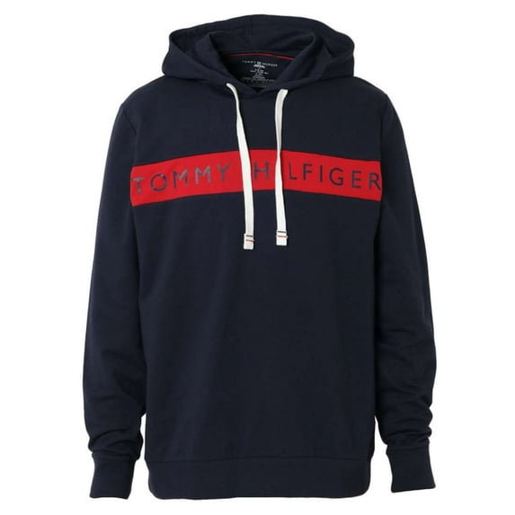 Tommy Hilfiger Men's Modern Essentials Signature Hoodie, Dark Navy,S - US