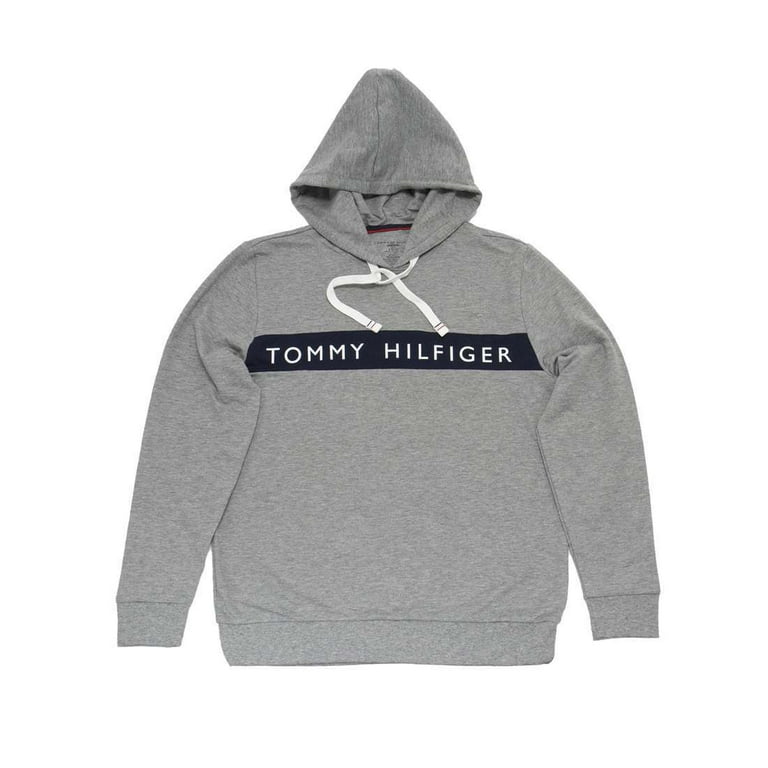 Grey tommy online hilfiger hoodie mens