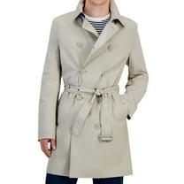 Tommy Hilfiger Mens Modern-Fit Raincoat, Beige, 40 Long