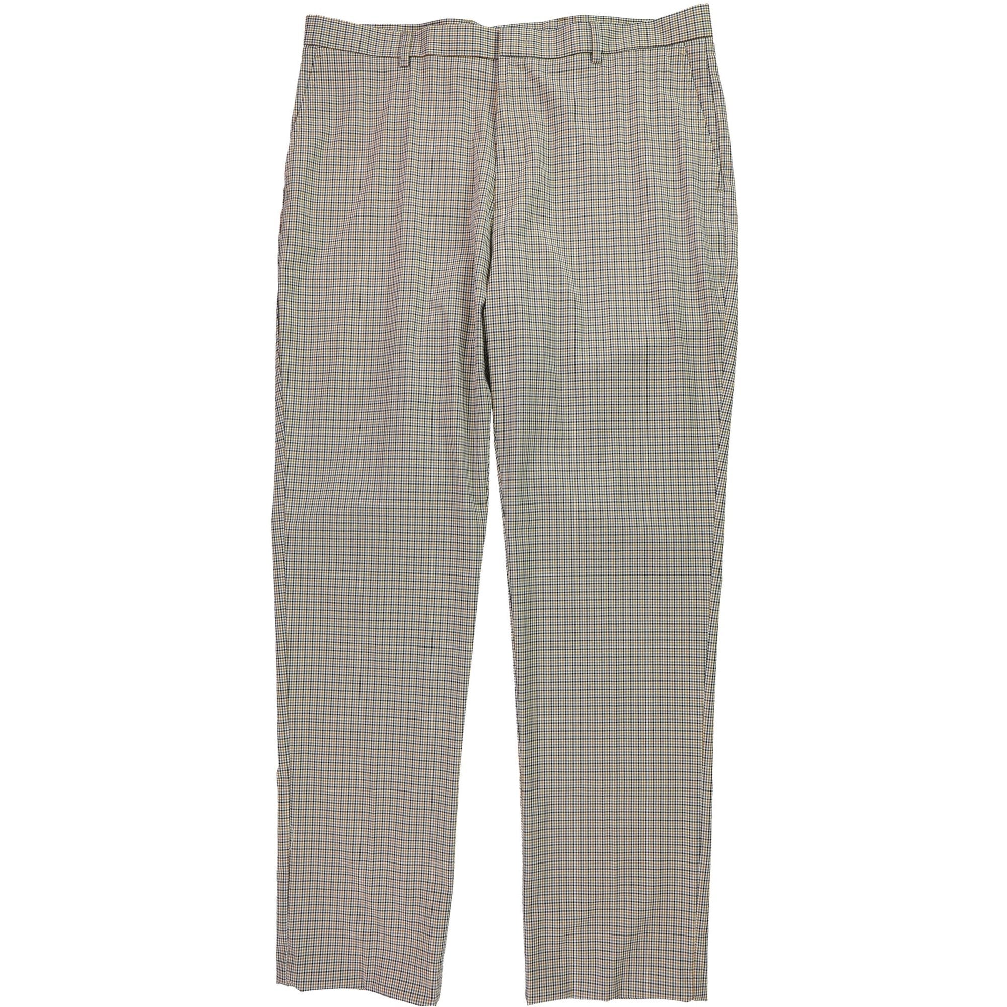 Plaid&Plain Men's Stretch Dress Pants - Slim Fit Skinny Suit Pants With  Comfort Flex Fabric Dress Pants For Men