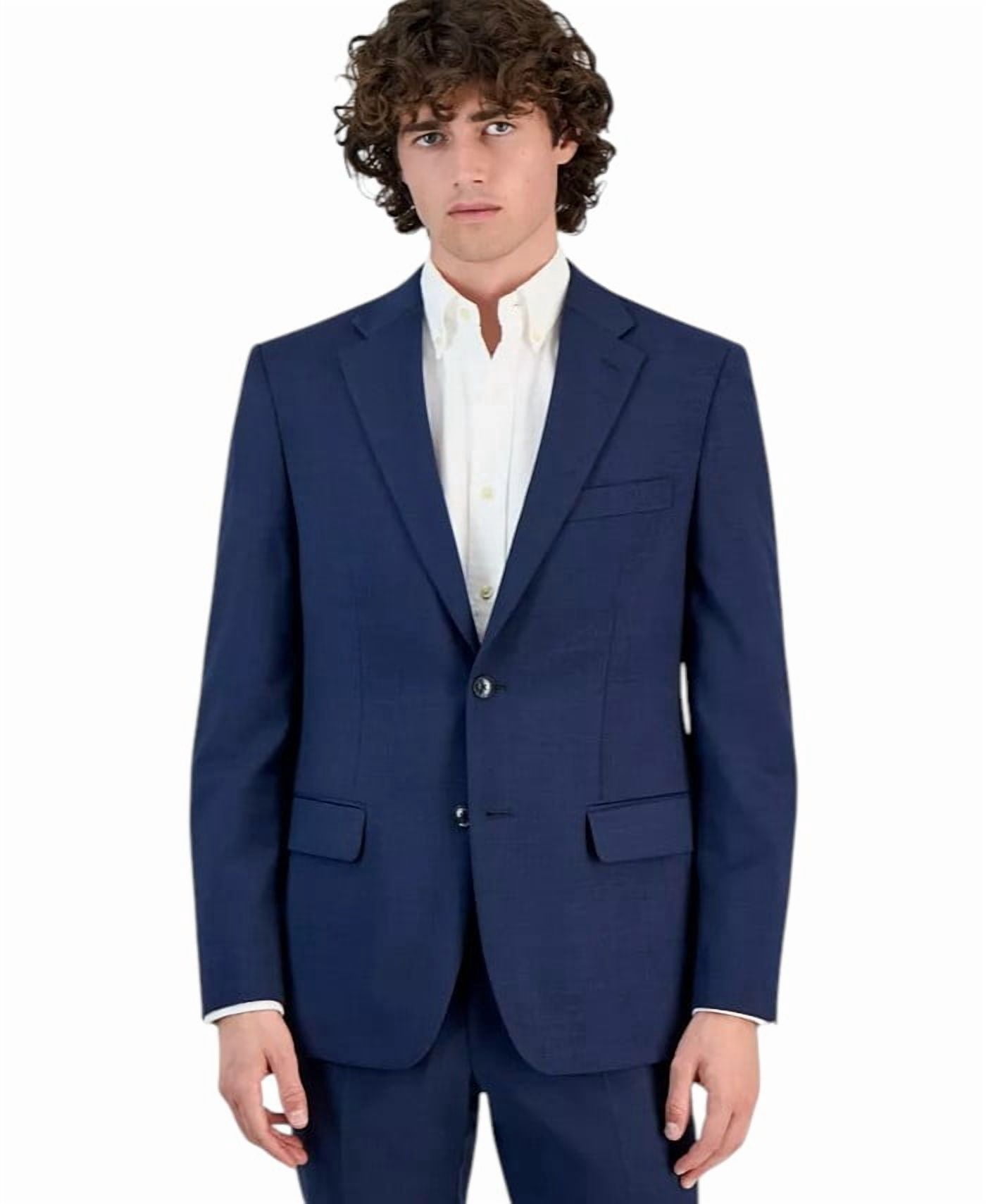 Tommy Hilfiger Mens Modern fit Wool Suit Jacket Blazer 44 L Blue