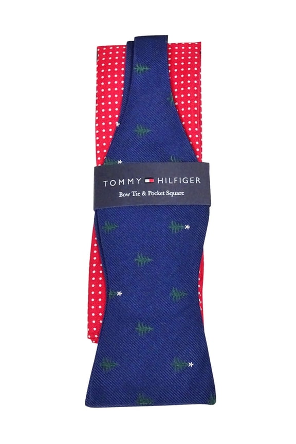 Men's Navy & Red Novelty Box Set Tie
