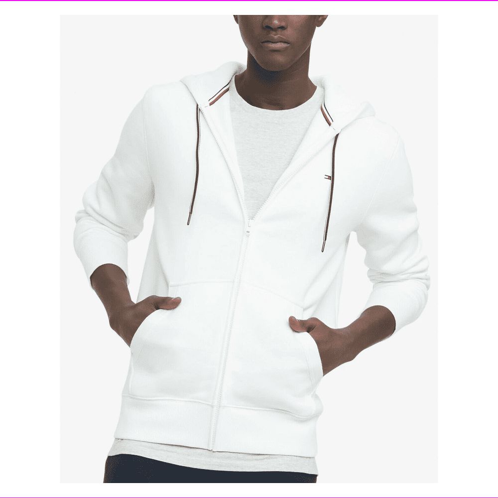 White mens tommy outlet hilfiger hoodie