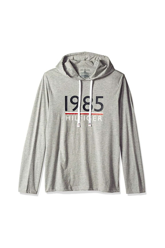 Men's Pullover Hoodie, Gray \ Blue,S - US