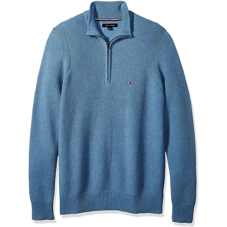 Tommy hilfiger zip mock sweater cheap