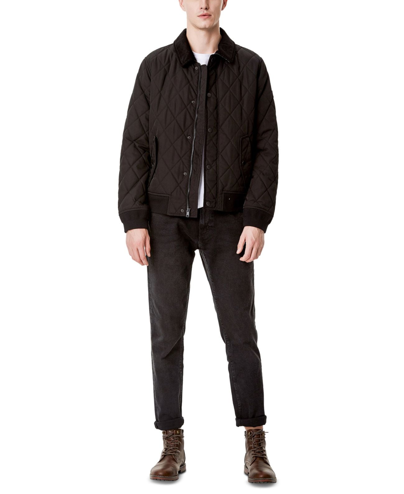Tommy Hilfiger Men's Military Bomber Jacket Black Size X-Large