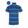 thumbnail image 1 of Tommy Hilfiger Men's Short Sleeve Striped Custom Fit Polo Shirt Blue Navy S, 1 of 17